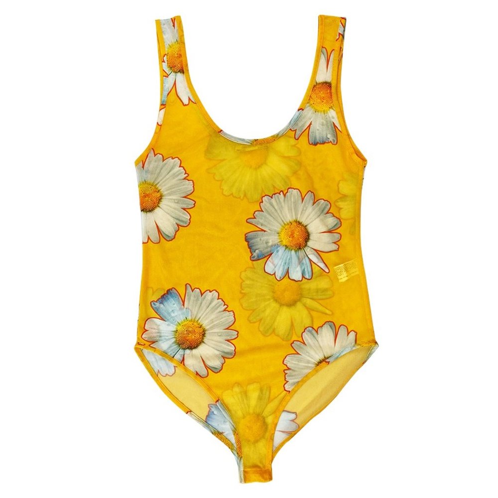 Flower Mesh Clasp Body Suit